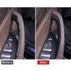 For BMW X3 X4 G01 G02 2018-2022 Interior Inner Door Handle Trim Cover Carbon Fiber Look Black ABS Plastic