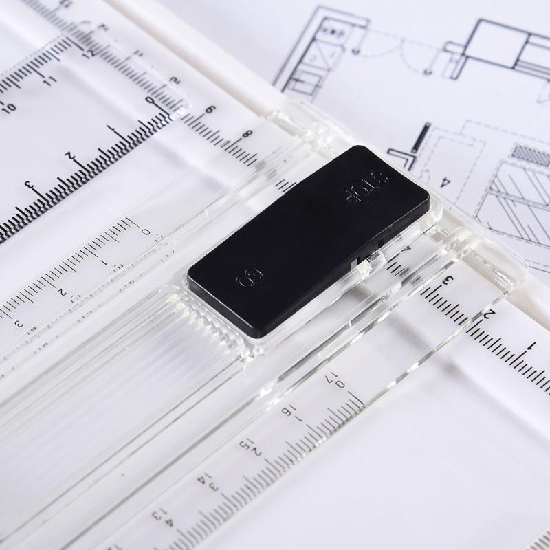 A4 Drawing Board Drafting Table Multifunctional Drawing Board Table with Clear Rule Adjustable Measuring System Compact