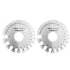 2pcs Stainless Steel Thickness Gauges Professional Standard Metal Sheets Welding Thickness Gauge