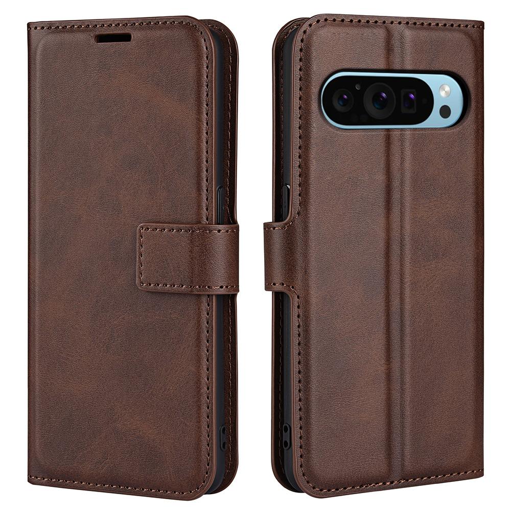 For Google Pixel 9/Pixel 9 Pro PU Leather Case Anti-Scratch Calf Texture Phone Protective Cover