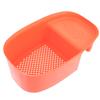 1Pcs Drain Basket Sink Colander Premium Plastic Saddle-Shaped Design for Kitchen Sink Strainer Storage Mesh Efficient Drying