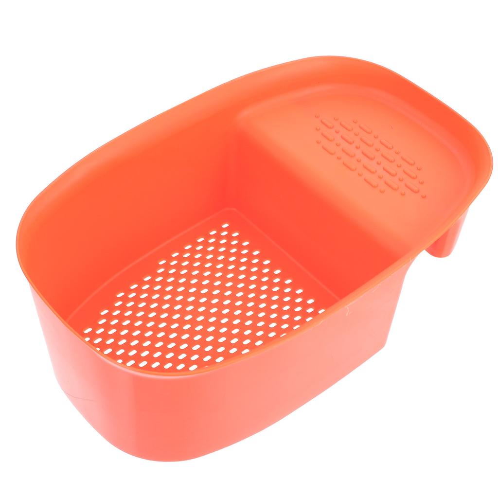 1Pcs Drain Basket Sink Colander Premium Plastic Saddle-Shaped Design for Kitchen Sink Strainer Storage Mesh Efficient Drying