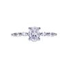 Women'S Ring Zircon Ring Women'S Four-Claw Ring Holder High-Grade Light Luxury Zircon Ring Bridal Wedding Ring