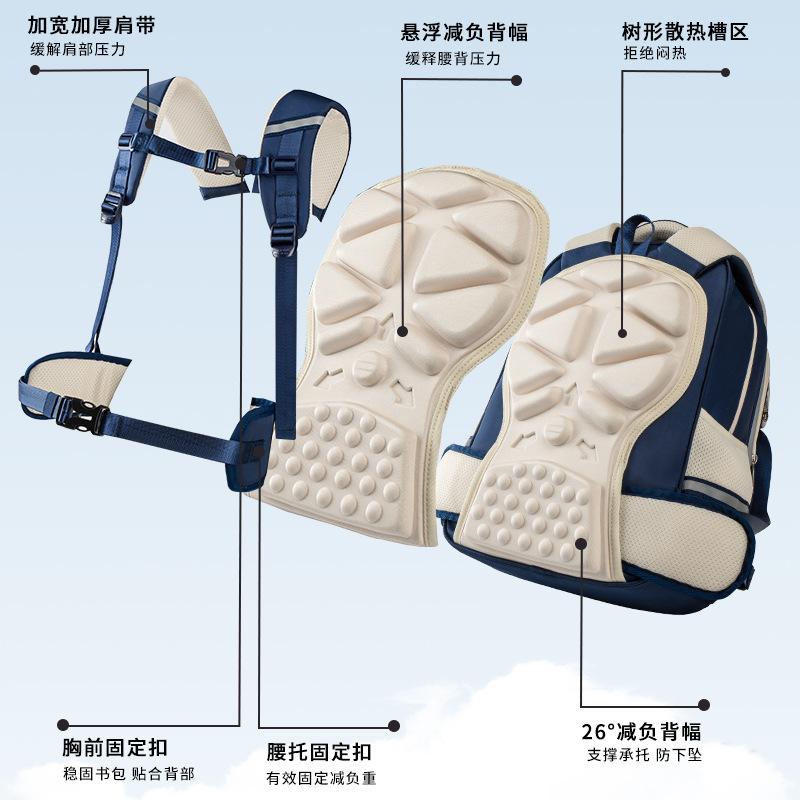 Новый облачный рюкзак для детей начальной школы, мужской и женский, легкий