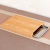 Разделочная доска из бамбука, разделочная доска из дерева для кухни с контейнером, многофункциональное блюдо