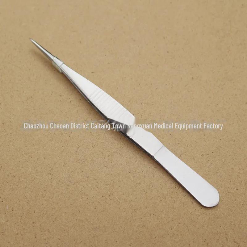Нескользящие круглые пинцеты из нержавеющей стали 304: Длинная, толстая, жесткая конструкция локтя