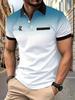 Новая мужская рубашка-поло с короткими рукавами и лацканами, модная повседневная спортивная деловая дышащая верхняя часть