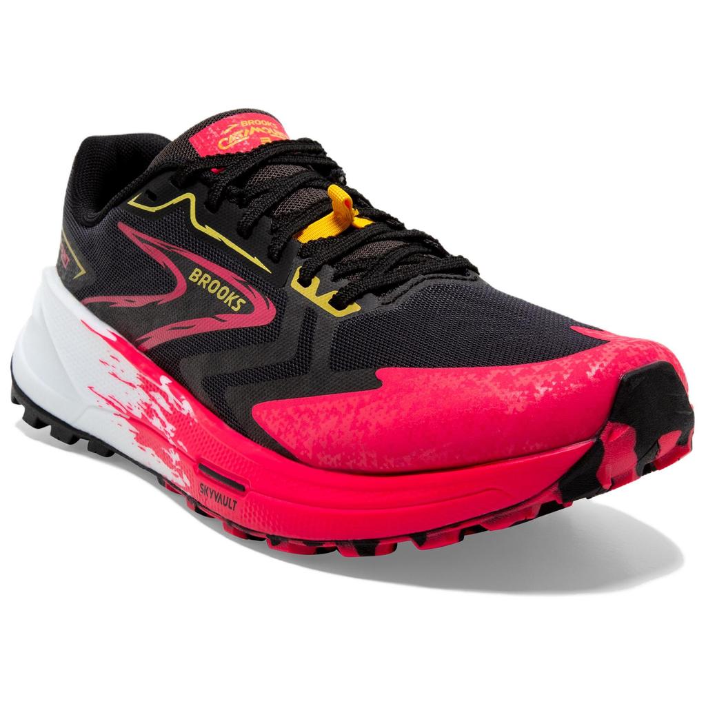Brooks Catamount 3 Удобные Универсальные Нескользящие Прочные Низкие Кроссовки для Трейлраннинга Женские Черный Красный 1204051B007