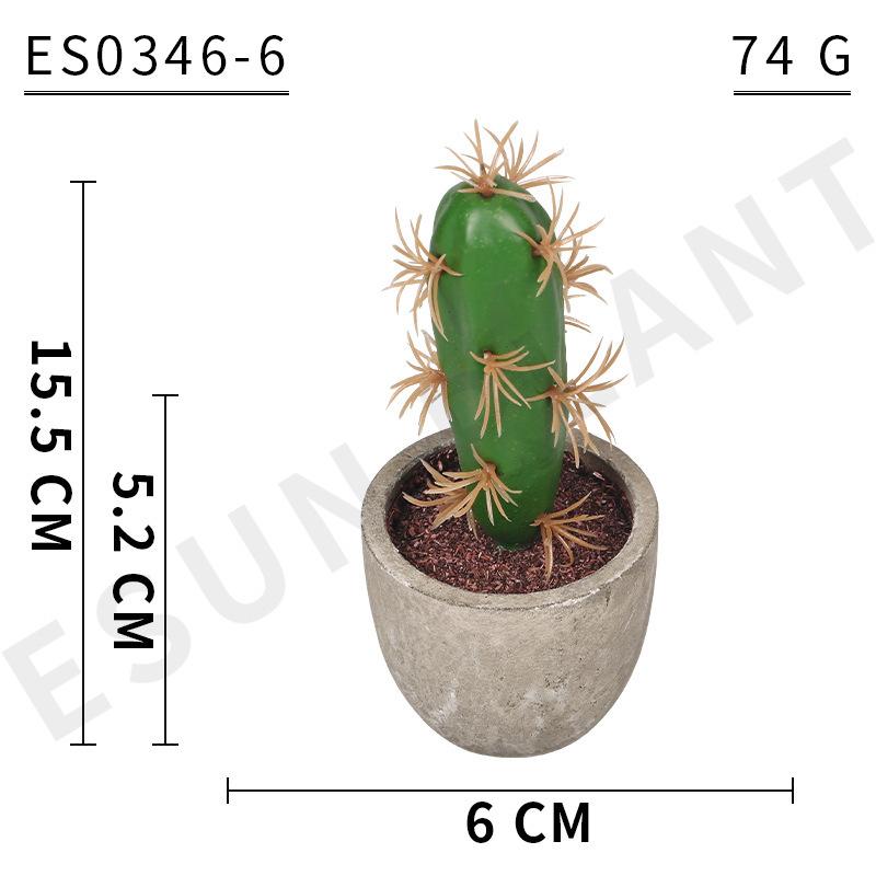 Simulation Foam Cactus/Cactus Potted Plant, Micro-Landscape Office Home Decoration Diy Simulation Potted Plant