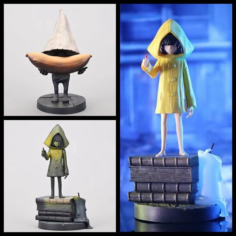 Хоррор-приключенческая игра Little Nightmares, Маленькая Шесть, Кошмар, Шесть в желтом дождевике Норма, Фигурка в коробке