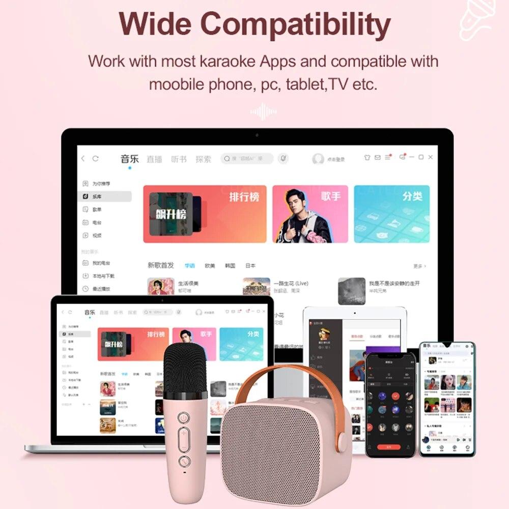 Портативный караоке-микрофон Bluetooth-динамик KTV двойной микрофонный дуэт игрушки для взрослых и детей, подходит для семейных вечеринок для пения