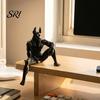 Moisture-proof Desktop Ornament 3D Printed Anubis Statue, Egyptian Mythology Collectible Home Decor, High Detail Jackal Head Figurine God Sculpture