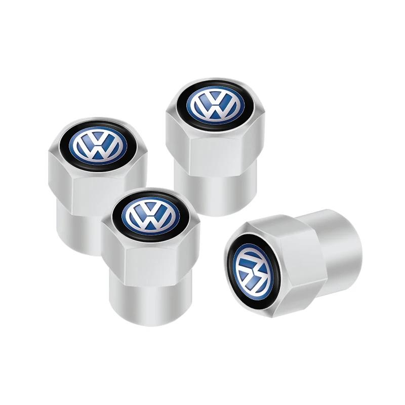 VEMZG1 2026 Hot For VW VOLKSWAGEN Car Tire Wheel Valve Caps Cover Suede Car Key Chain Ring Keychain For VW GTI Scirocco Polo T5 Passat