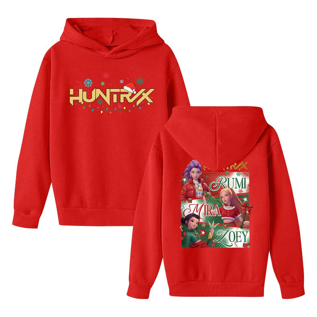 Kids' Long Sleeve Loose Pullover Letter Print Drawstring Hooded Sweatshirt