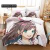 3D-печать аниме Kawaii Girls Kizuna AI Постельное белье Single Twin Full Queen King Size Bed Set Adult Kid Bedroom Duvet cover Sets
