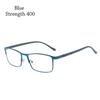Portable Square Full Frame Ultra Light Eyeglasses Blue Light Blocking Vision Care Myopia Glasses