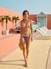 1011 new European and American printed split bikini swimsuit sexy triangular women's swimsuit swimsuit