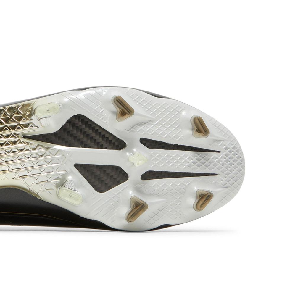 Adidas Adizero F50 Ghosted FG 'Black Gold Metallic' (Unisex) Core Black / Cloud White / Gold Metallic Soccer Shoes GX0220