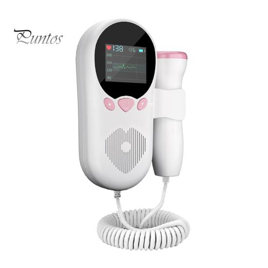 Фетальный монитор с большим ЖК-экраном, удобным интерфейсом, простым в считывании показаний, работающим от батареи, портативным монитором сердечного ритма ребенка