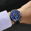 Модные мужские часы из нержавеющей стали, мужские часы с датой, повседневные спортивные часы, роскошные деловые мужские кварцевые наручные часы Relogio Masculino