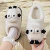 Fashion Winter New Fulffy Fur Slippers Women Shoes Cute Cartoon Slippers Woman Soft Comfortable Plush Slides Indoor Cotton Shoes 2024