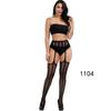 High-End Sexy Lingerie Fishnet Stockings with Non-Slip Garter, Nurse & Stewardess Style