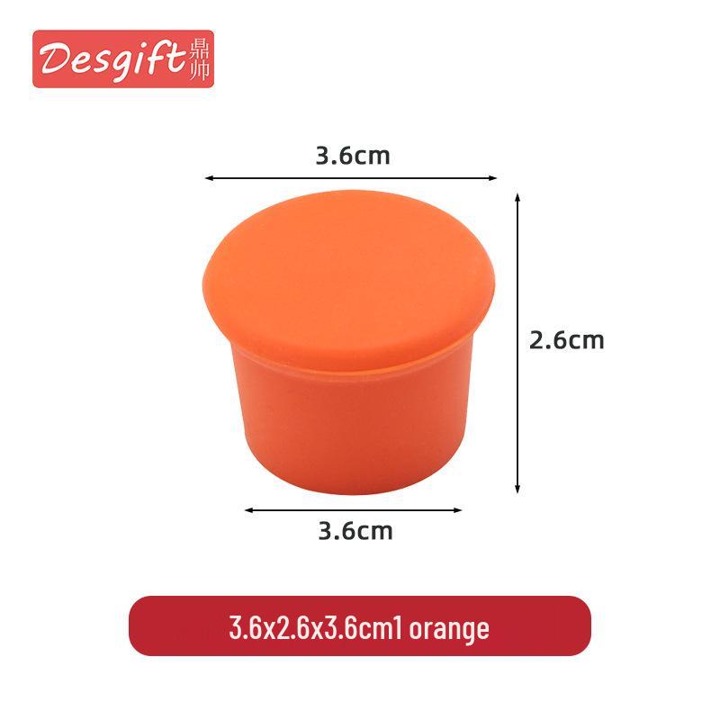 Пробка для винной бутылки из разноцветного силикона пищевого класса FDA: Герметичная крышка для сохранения свежести красного вина.