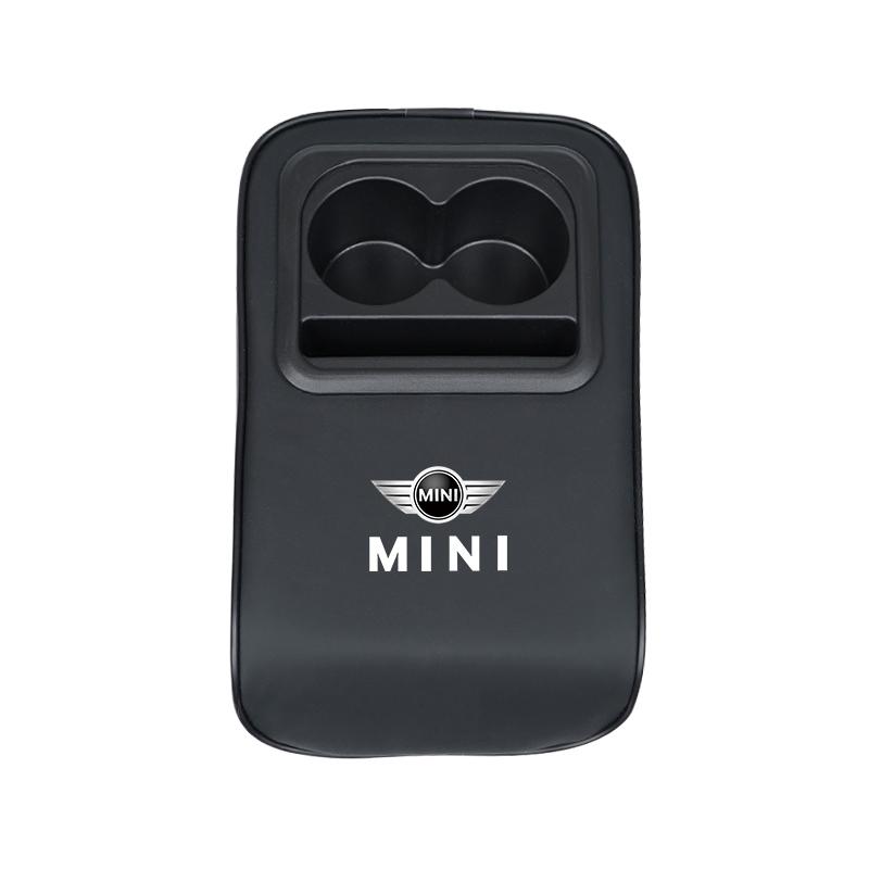 Car Armrest Storage Box Pad Leather Elastic Sponge Auto Center Armrest Protective Cushion Cup Holder For Mini Cooper One JCW F54 mjewr55