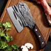 Кухонный нож для разделки мяса, разделочный нож для костей, бытовой топор для нарезки овощей, нож шеф-повара из высокоуглеродистой стали с деревянной ручкой