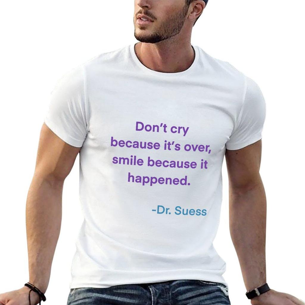 Smile because it happened TShirt Summer Print Short Sleeve Tee