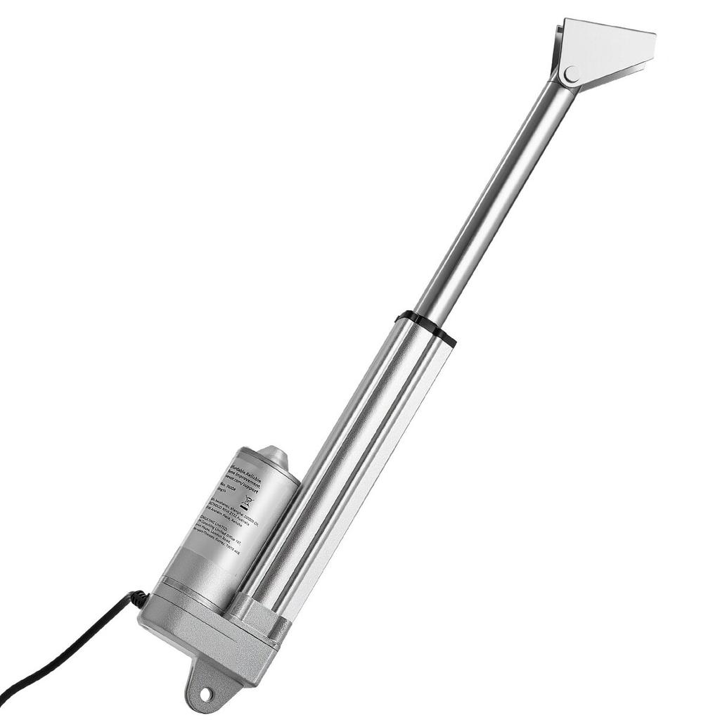 12V Linear Actuator, 101.6mm Stroke IP65 Waterproof Linear Actuator, 3000N 5mm/s Motion Actuators with Mounting Brackets for Solar Trackers,