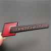 Supercharged Turbocharged Modified Metal Car Side Sticker