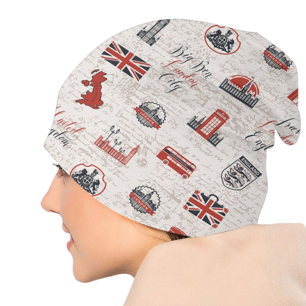 Великобритания, Британский Лондон, символ Skullies, шапки-бини, унисекс, зимняя теплая вязаная шапка для взрослых, шляпа с флагом Соединенного Королевства, уличная лыжная шапка