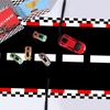 1 шт. Бегун на стол для дня рождения в виде гоночного автомобиля Клетчатая скатерть Покрытия на стол в виде гоночной трассы Декор для вечеринки на тему гоночных автомобилей для мальчика