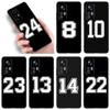 Football Basketball Number Phone Case For Xiaomi Mi A2 8 9 SE Note 10 10T 11 12 Lite 9T 11T 12S 12T Pro A3 6X 12X Black Cover
