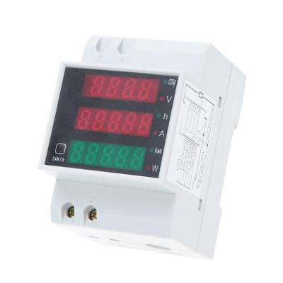 AC80-300V 100A Многофункциональный цифровой измеритель коэффициента мощности тока и напряжения на DIN-рейке Амперметр