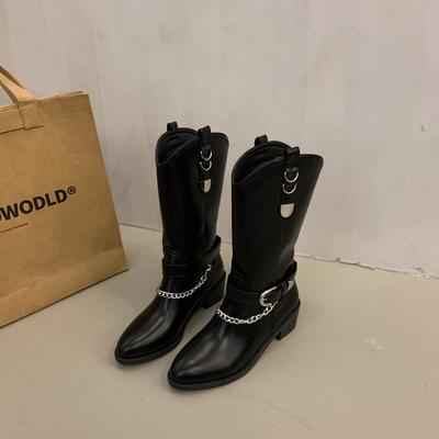 Женские высокие сапоги, модные женские нескользящие водонепроницаемые зимние сапоги из искусственной кожи до колена, женские длинные сапоги на толстой платформе