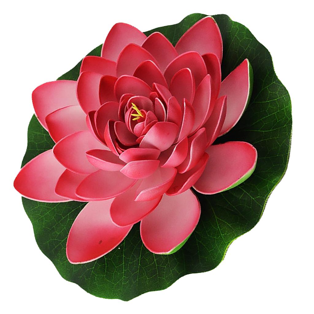 Искусственный Лутус Плавающие пенопластовые поддельные цветы лотоса, реалистичные декоративные растения для пруда, украшения