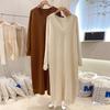 Dress for Woman Cotton Winter Vintage Casual Long Knitted Sweater Dresses