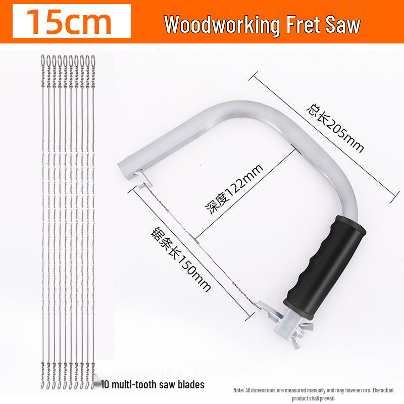 Multi-Function Handheld Pull Saw: Flower, Fret, Wire, and Jigsaw for Woodworking & Household Use