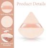 10 Pcs Triangle Powder Puff, Soft Face Powder Puffs Beauty Sponge Makeup Velour Puff Beauty Makeup Tools for Loose Powder and Cosmetic Foundation