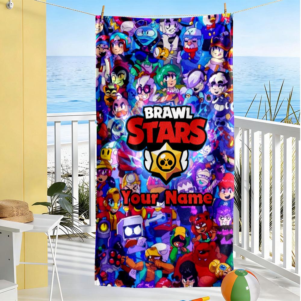 Supercell Customize Your Name Beach Towel Super Soft & Absorbent Portable for SwimmingBeachCamping Travel Beach AccessoriesGym