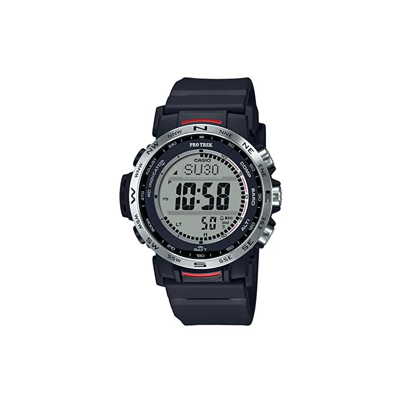 Часы Casio Pro Trek [Официальный японский продукт] Линия Climber Радиоуправляемые солнечные часы Сделаны из биомассы PRW-35-1AJF Мужские Черные