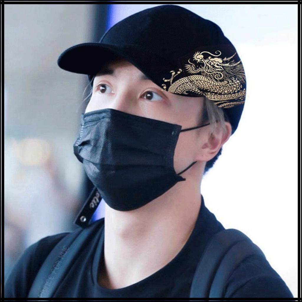 Hat Cap Dragon Cool Outdoor Casual Fashion CZ278 [White Fang] Men's (Black)