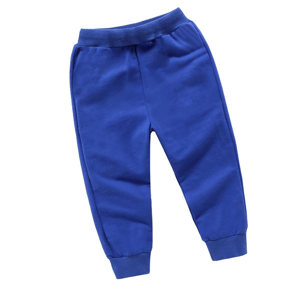 Winter Boys And Girls  Solid Color Sports Pants Long Pants