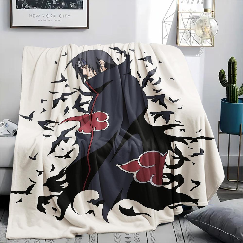 1PC Naruto Patterned Flannel Blanket Suitable For All Seasons For Home Decor Warmth And Comfort Gifts Holiday Present