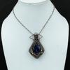 Sodalite Pendant Copper Wire Wrapped Pendant Gemstone Pendant Unique Copper Design Jewelry Gift For Her Handmade Pendant Wire Wrap Jewelry
