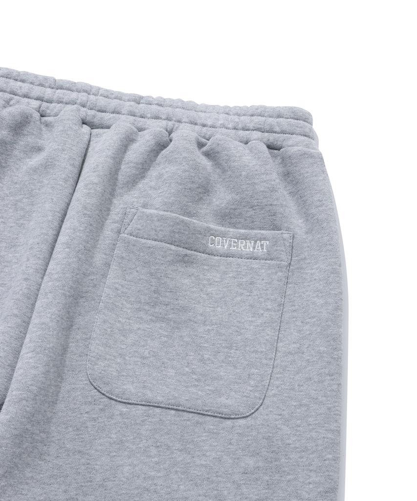 COVERNAT C Logo Sweat Wide Pants Melange Gray
