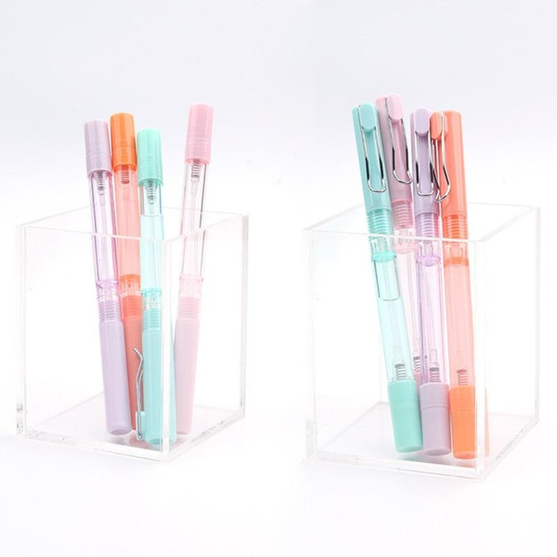 2/4Pcs Spray Pen Portable Refillable Spray Bottle Writing Pens School Office Gel Pens Students Supply Color Random