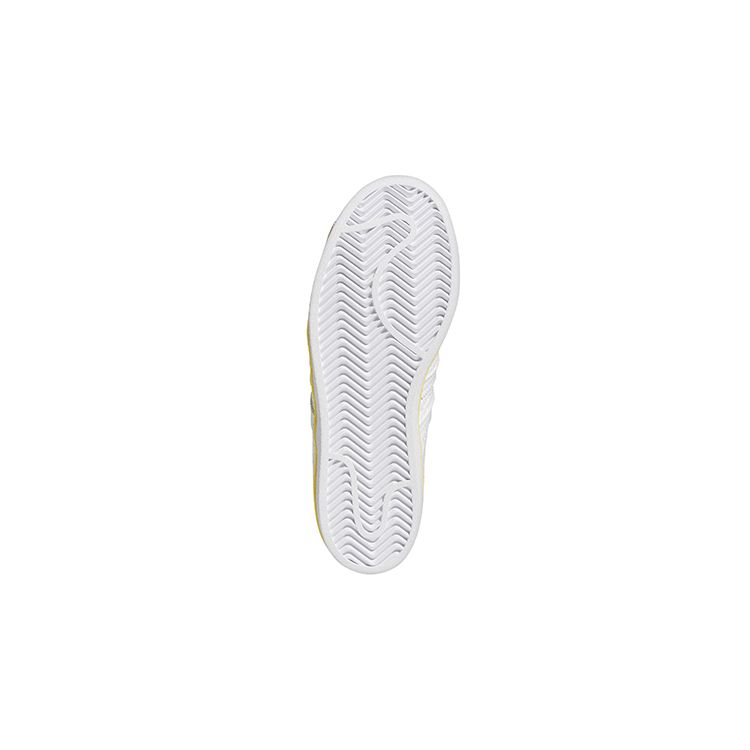 adidas Детские кроссовки Superstar J 3 Stripe Life White Cloud-White Beam-Yellow FZ6255